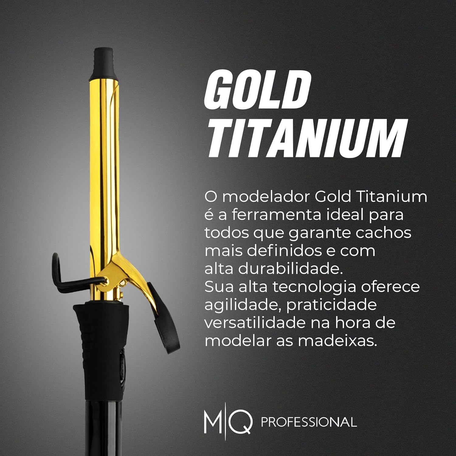 MQ Professional - Modelador de Cachos Profissional Gold Titanium - 32mm - Bivolt - Image 2