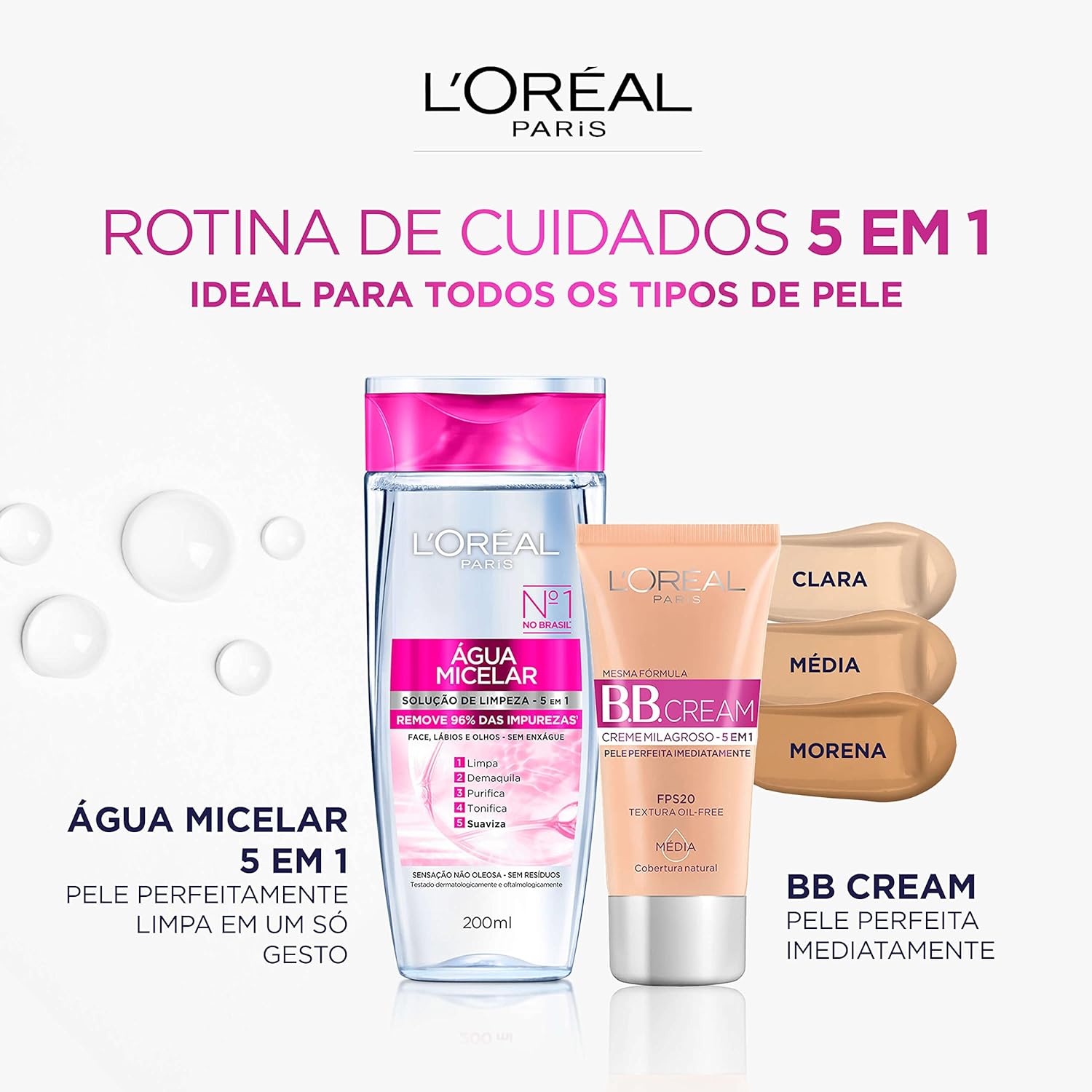 L'Oréal Paris Dermo Expertise Solução de Limpeza 5 em 1 - Água Micelar 400ml - Image 7