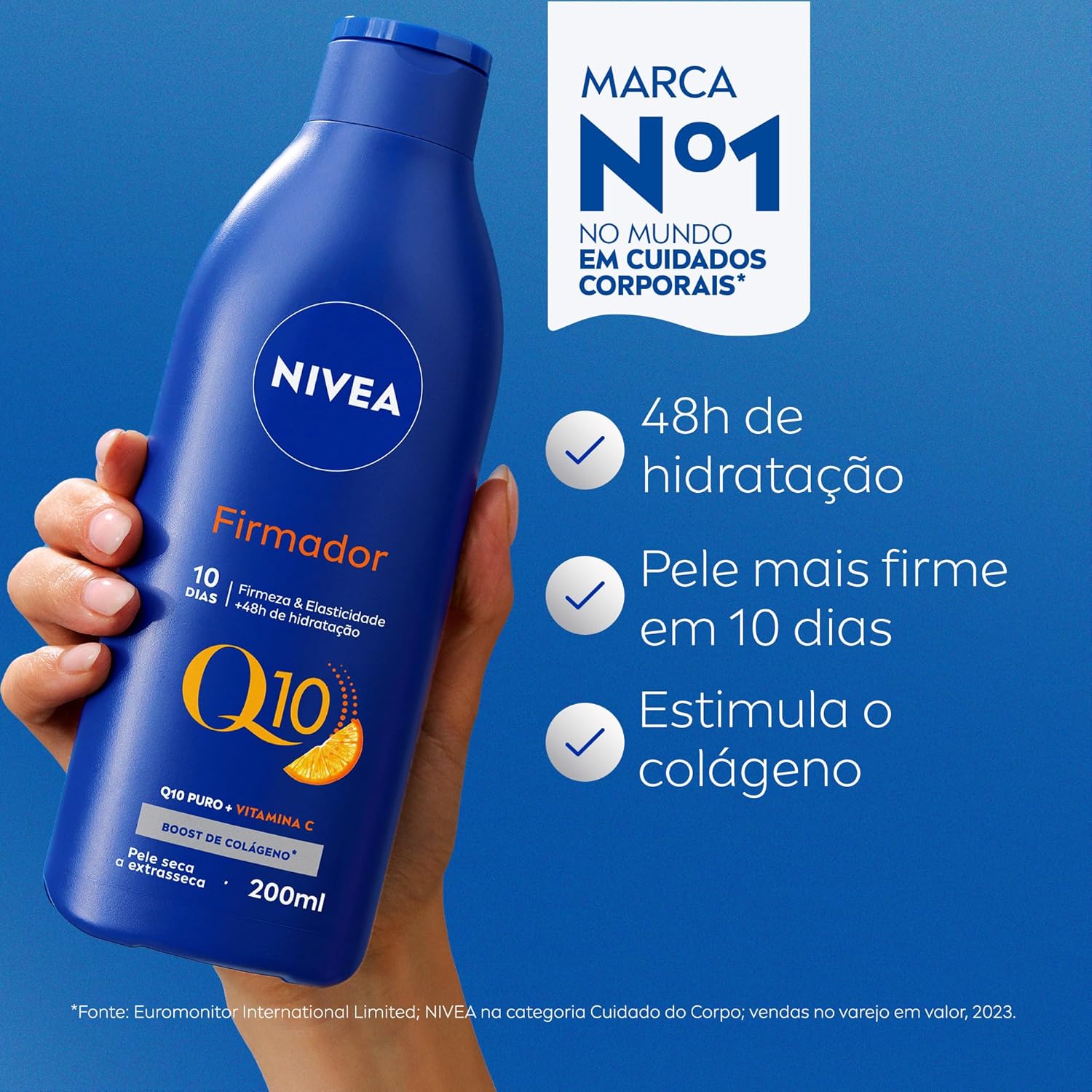 NIVEA Loção Hidratante Firmador Q10 + Vitamina C Todos os Tipos de Pele 200ml - Image 11