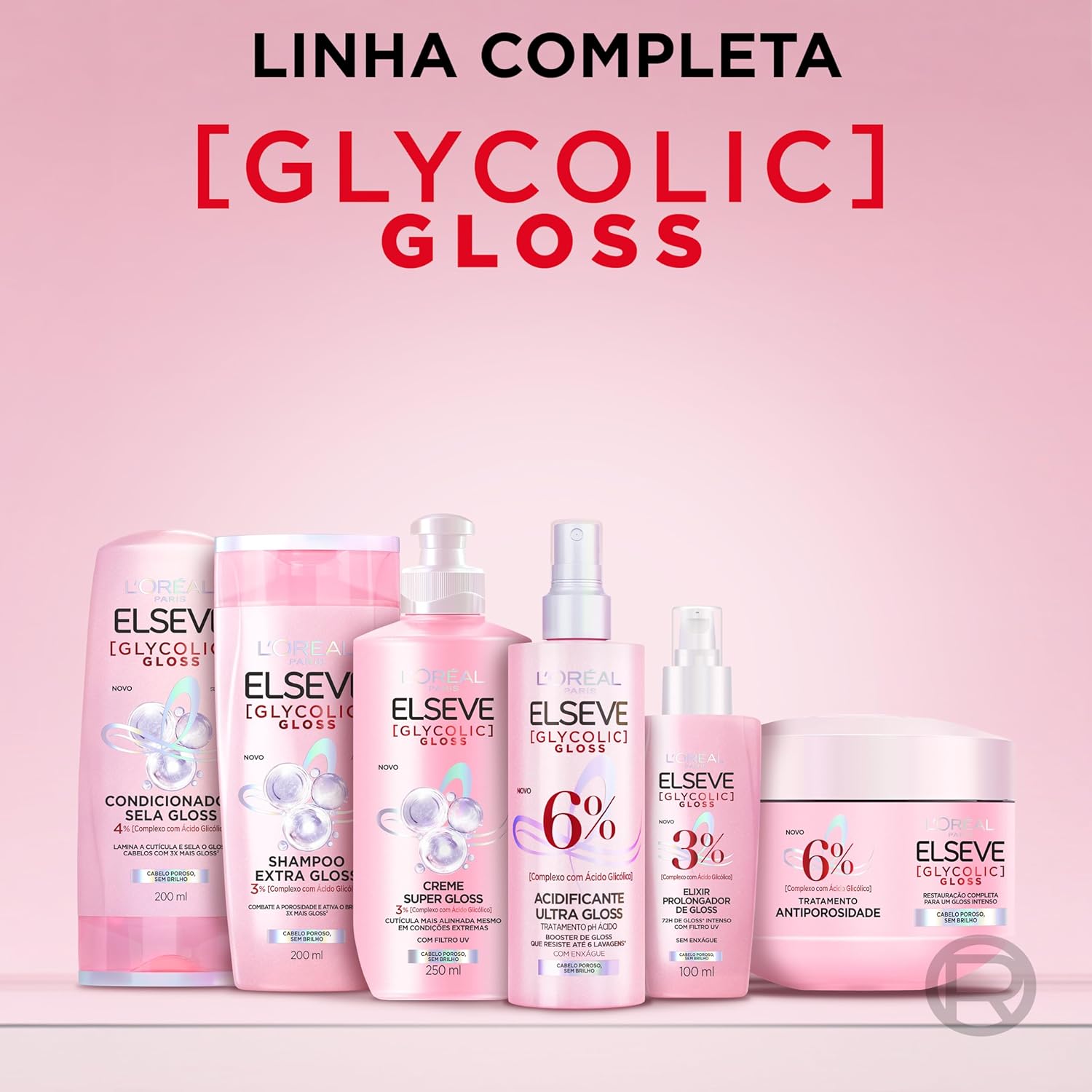 Kit Glycolic Gloss Shampoo+Condicionador+Acidificante+Creme de Tratamento+Sérum - Image 9
