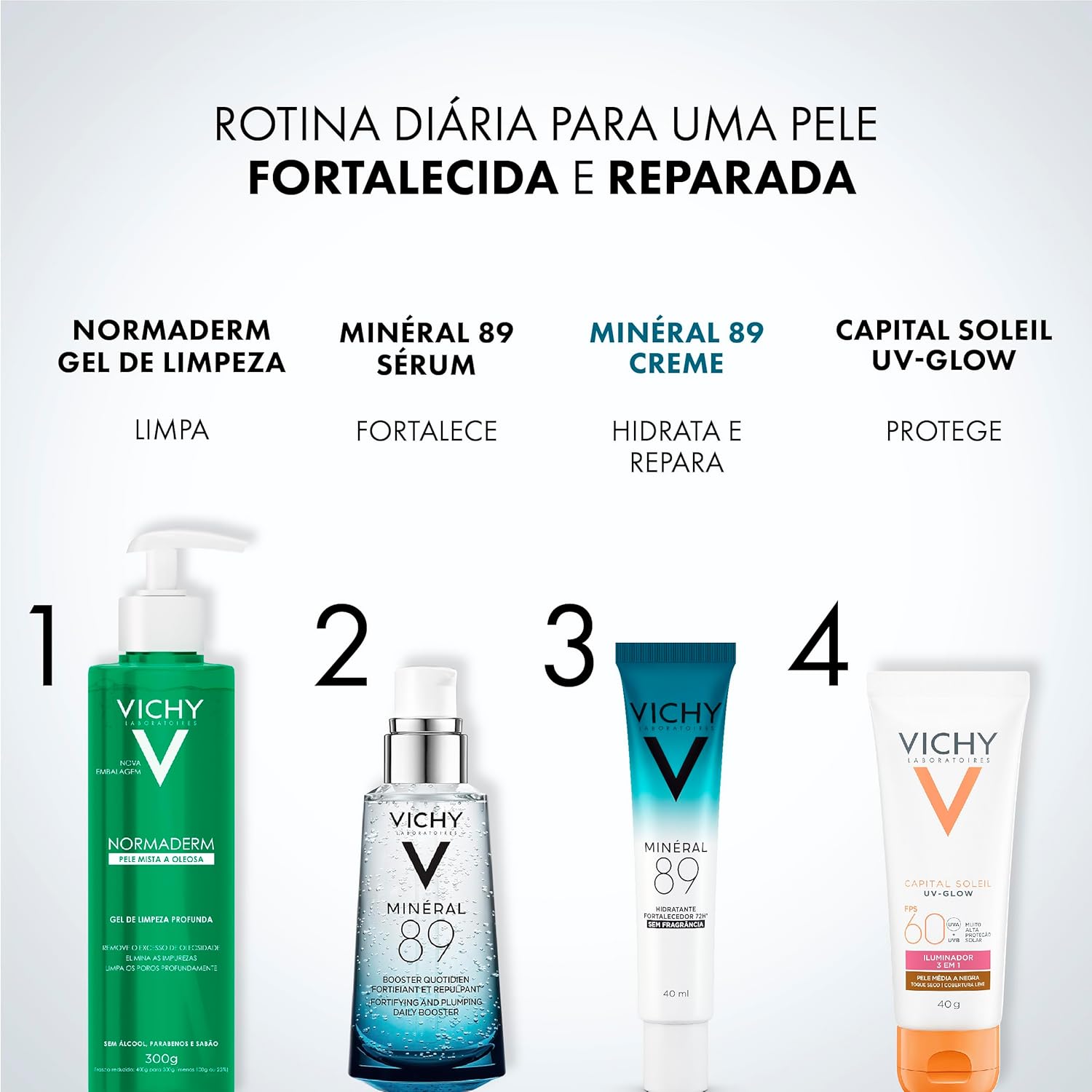 Vichy Minéral 89 Creme Hidratante Facial Fortalecedor e Reparador 40ml - Image 8