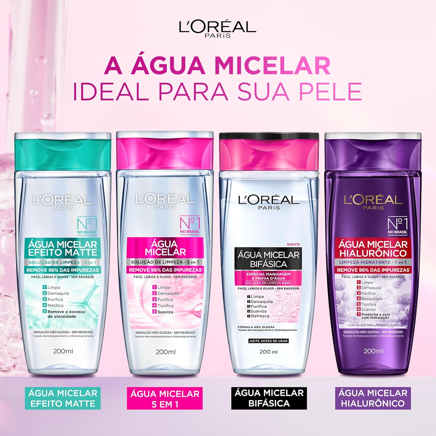 L'Oréal Paris Dermo Expertise Solução de Limpeza 5 em 1 - Água Micelar 400ml - Image 6
