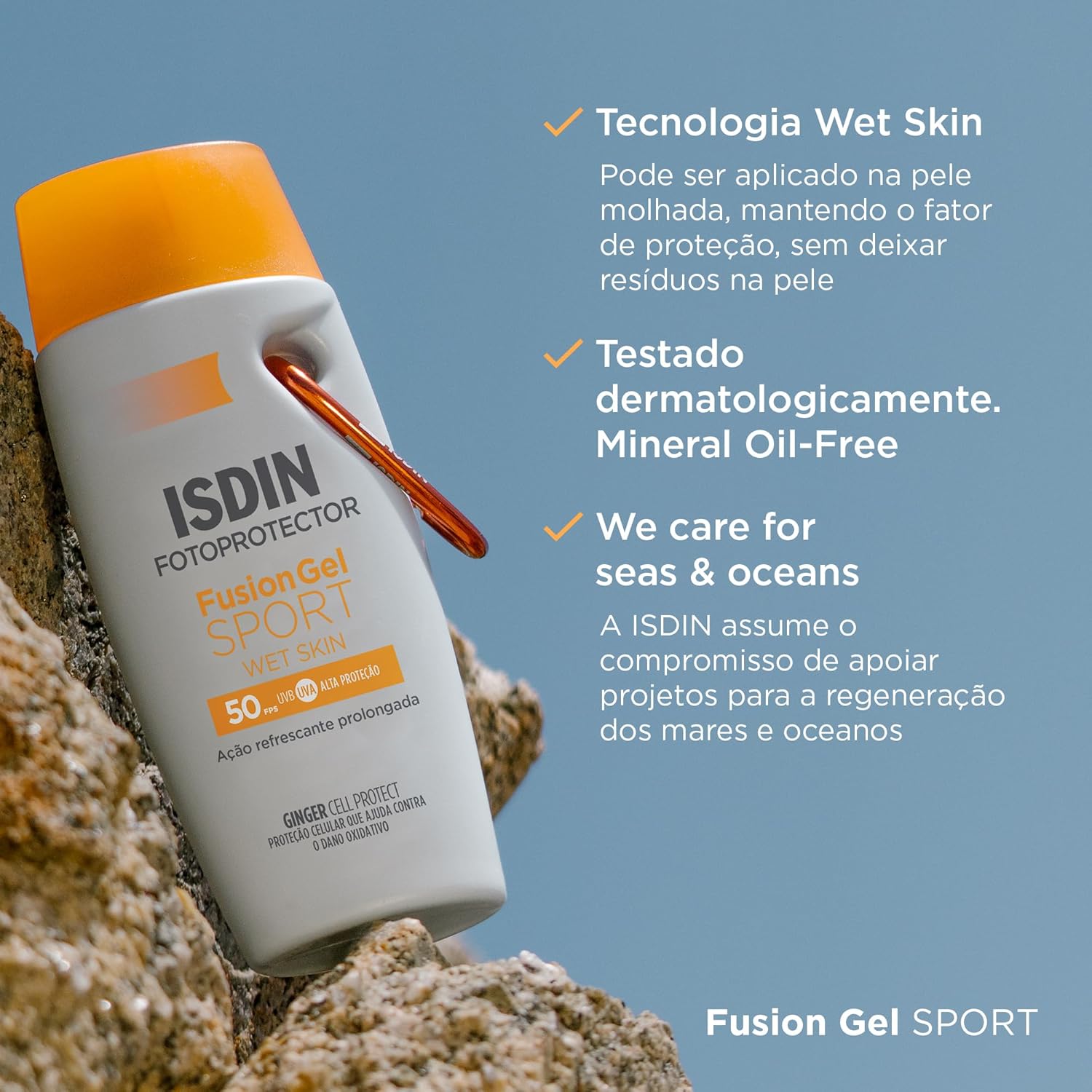 ISDIN Protetor Solar Corporal Fusion Gel Sport FPS 50 – 89,5g - Image 3