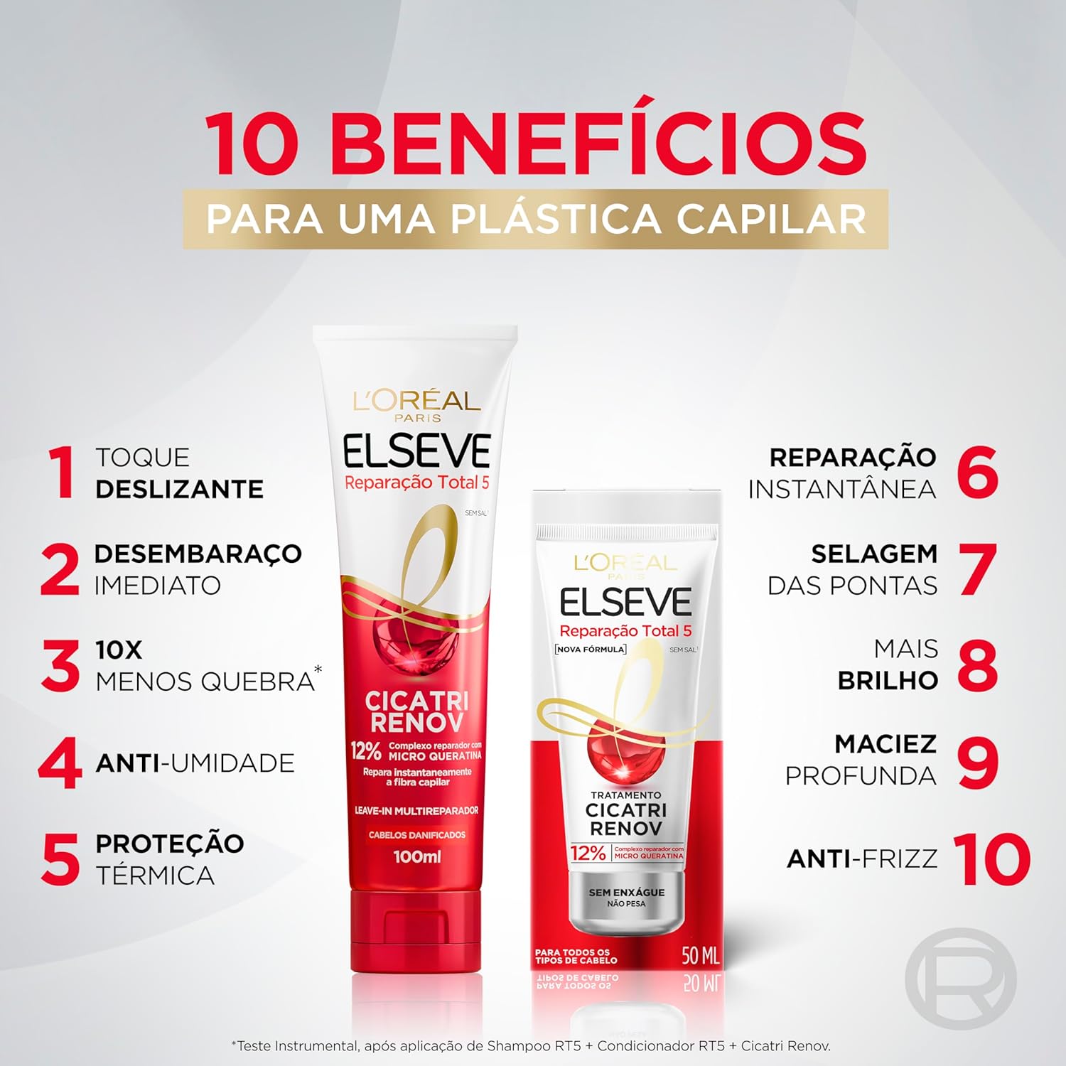 Leave-In L'Oréal Paris Elseve Reparação Total 5 Cicatri Renov,100ml - Image 11