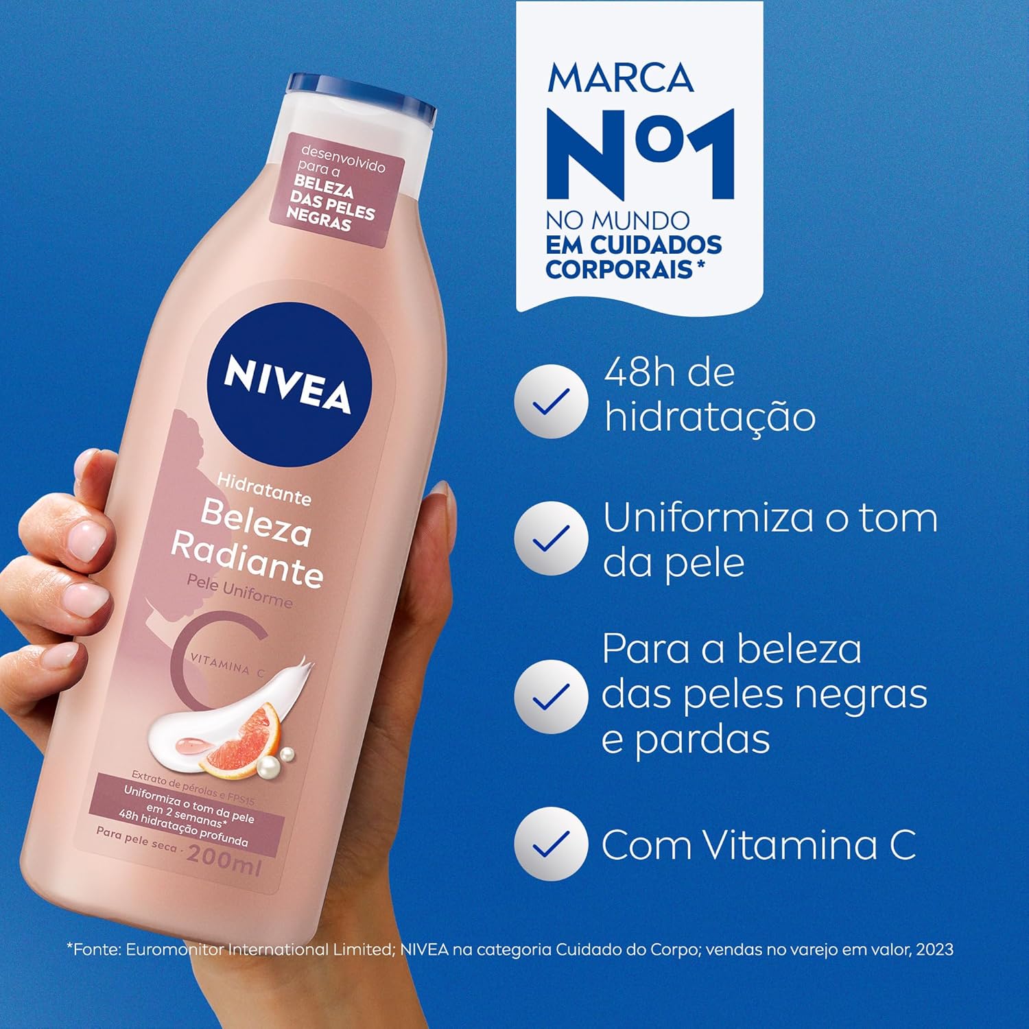 NIVEA Hidratante Corporal Beleza Radiante Pele Uniforme 200ml - Image 5