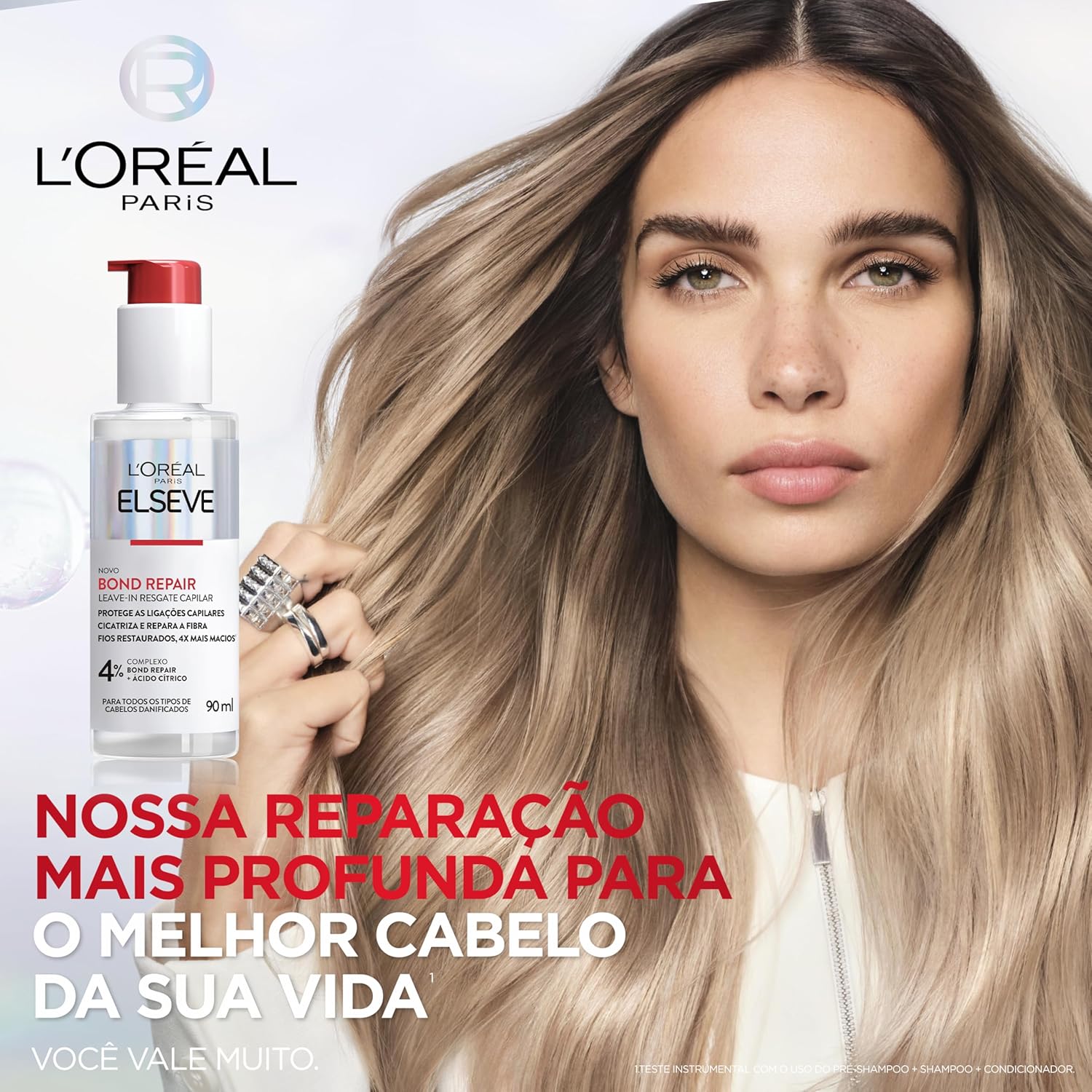 L'Oréal Paris Elseve Bond Repair Leave-In Finalizador Resgate Capilar com Ácido Cítrico e Glicina, 90ml - Image 2