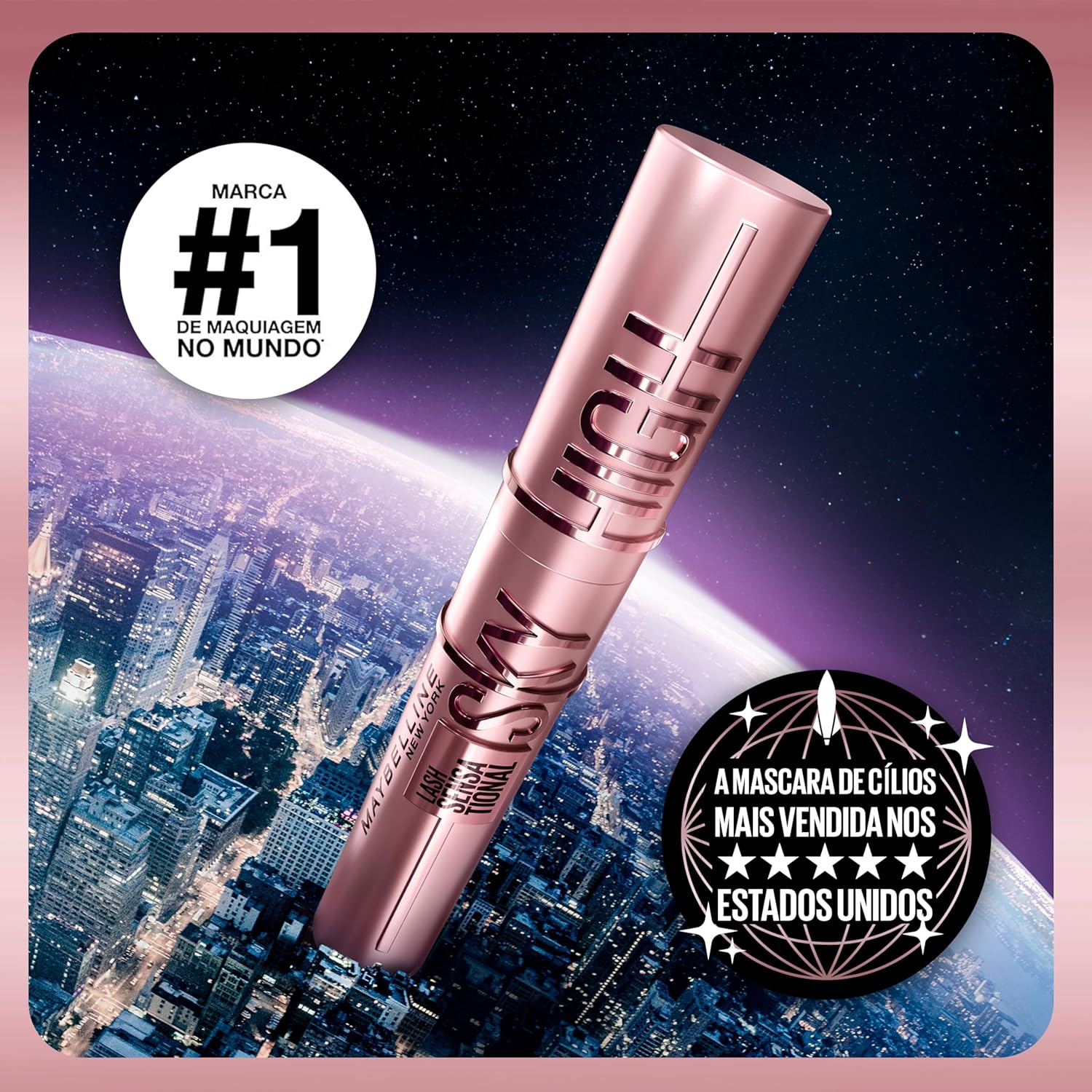 Maybelline Ny Máscara de Cílios Lash Sensational Sky High À Prova D'Água, Preto 7,2ml - Image 8