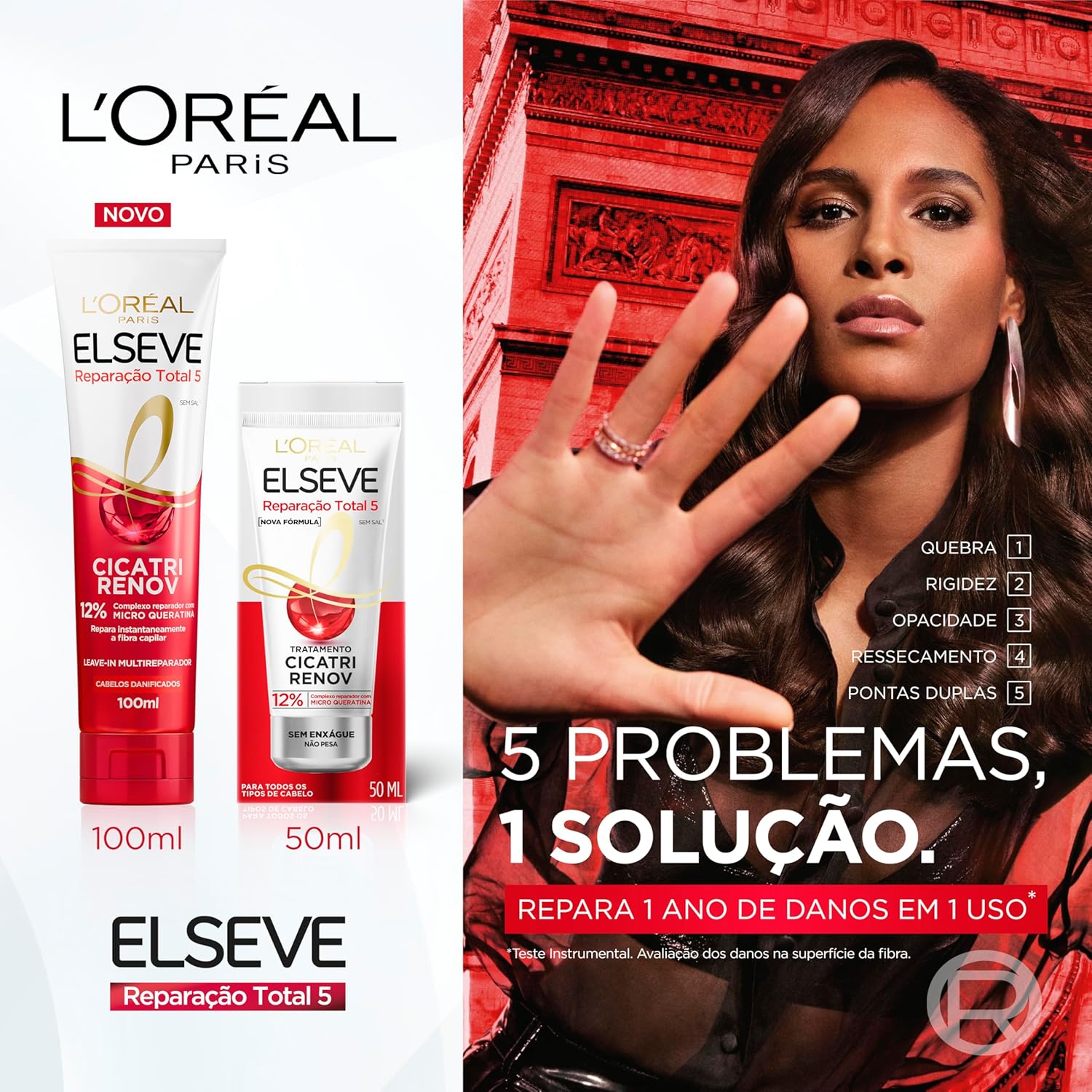 Leave-In L'Oréal Paris Elseve Reparação Total 5 Cicatri Renov,100ml - Image 9